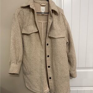 H&M Cream Teddy Jacket